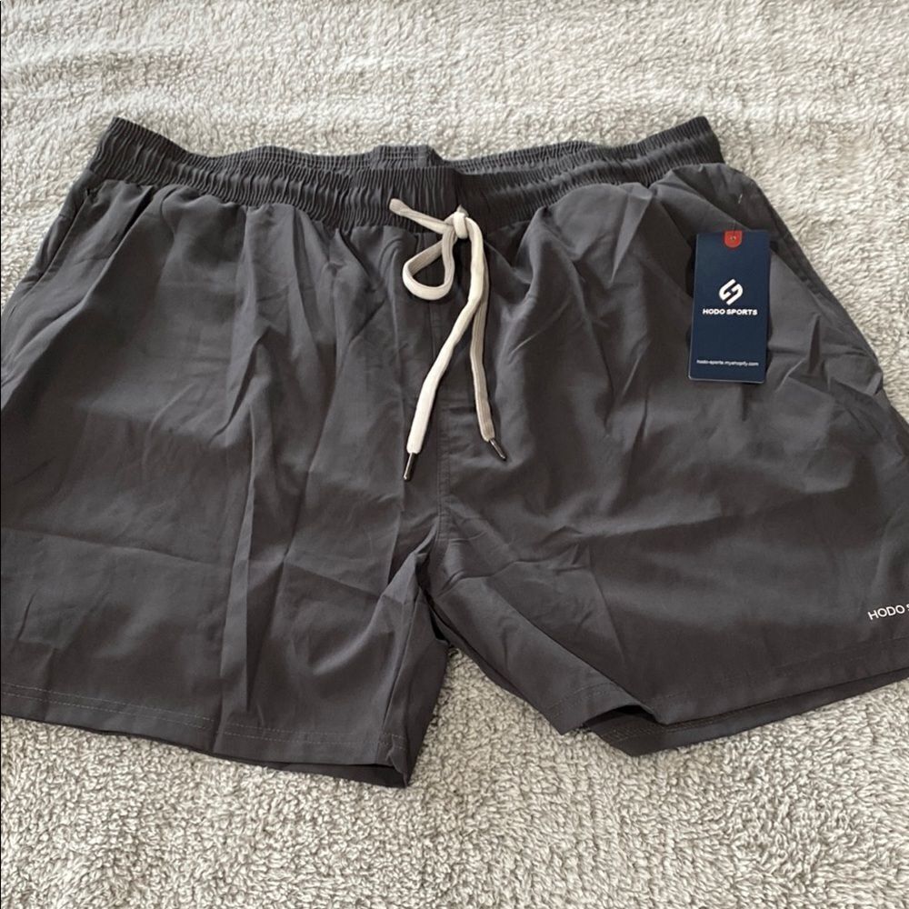Hodo Sports Gray Athletic Shorts
